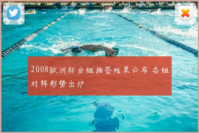 2008欧洲杯分组抽签结果公布 各组对阵形势出炉